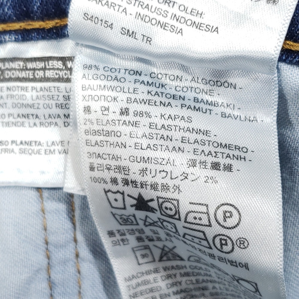 Levi's 502 Jeans Mens 32x30 Blue Regular Taper Medium Wash Lightning Fade Denim - Picture 13 of 14